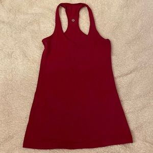 Red Lululemon tank top